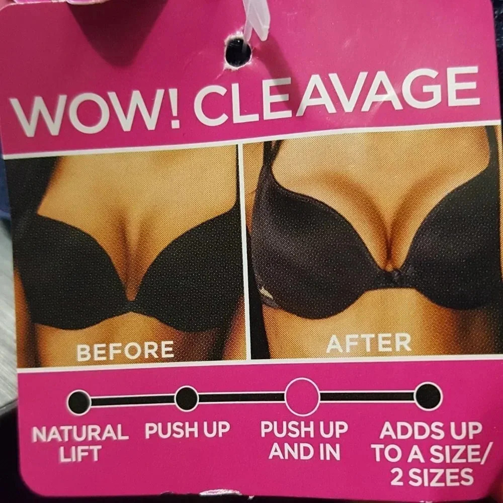 36C Maidenform 6660 Self Expressions‎ Push Up and In UW Bra Gray NWT - Picture 5 of 5